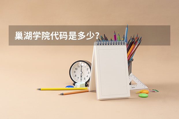巢湖学院代码是多少？
