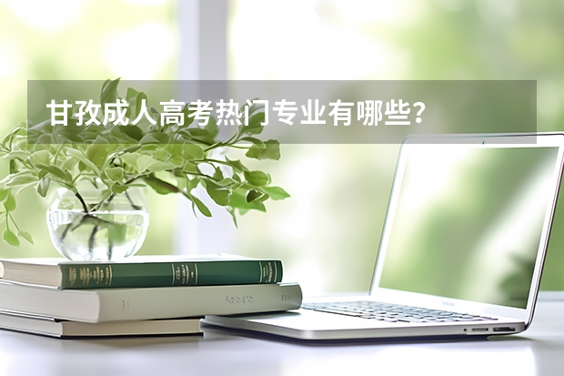 甘孜成人高考热门专业有哪些？