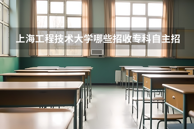 上海工程技术大学哪些招收专科自主招生
