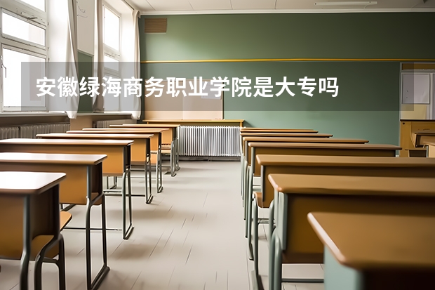 安徽绿海商务职业学院是大专吗