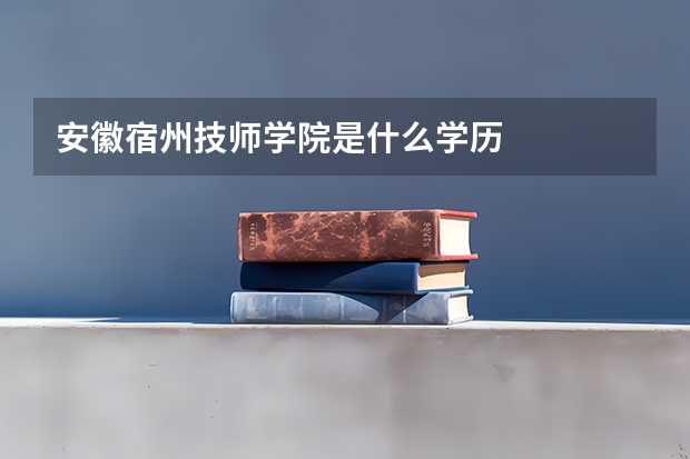 安徽宿州技师学院是什么学历