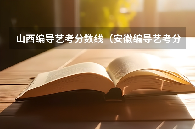 山西编导艺考分数线（安徽编导艺考分数线）