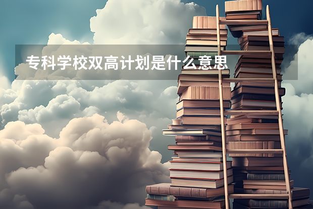 专科学校双高计划是什么意思