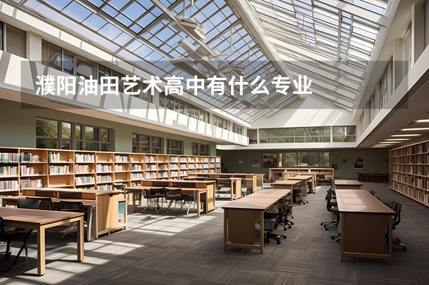濮阳油田艺术高中有什么专业