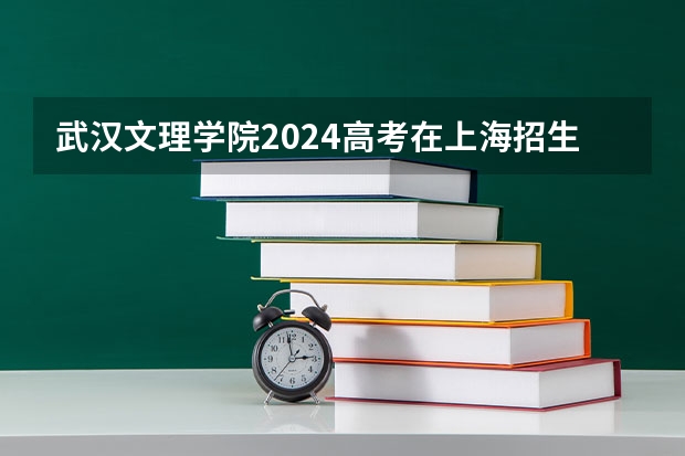 武汉文理学院2024高考在上海招生计划介绍