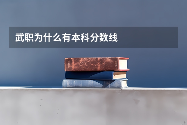 武职为什么有本科分数线