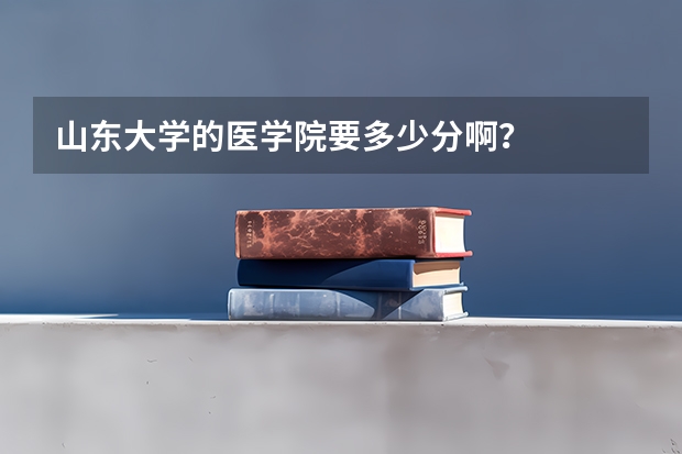 山东大学的医学院要多少分啊？