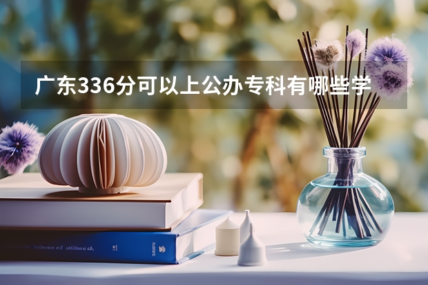 广东336分可以上公办专科有哪些学校