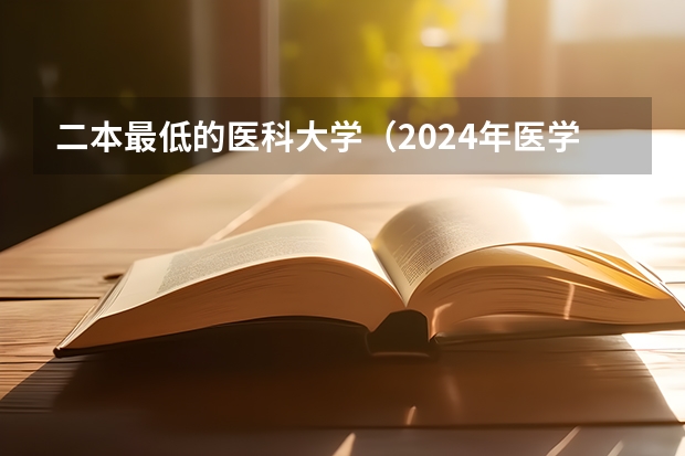 二本最低的医科大学（2024年医学类二本最低分数线）