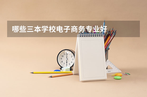 哪些三本学校电子商务专业好