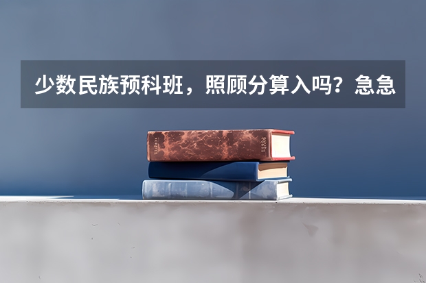 少数民族预科班，照顾分算入吗？急急急（加分）