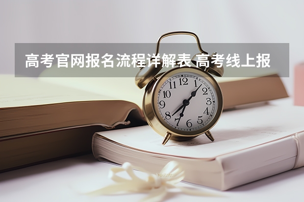 高考官网报名流程详解表 高考线上报名流程