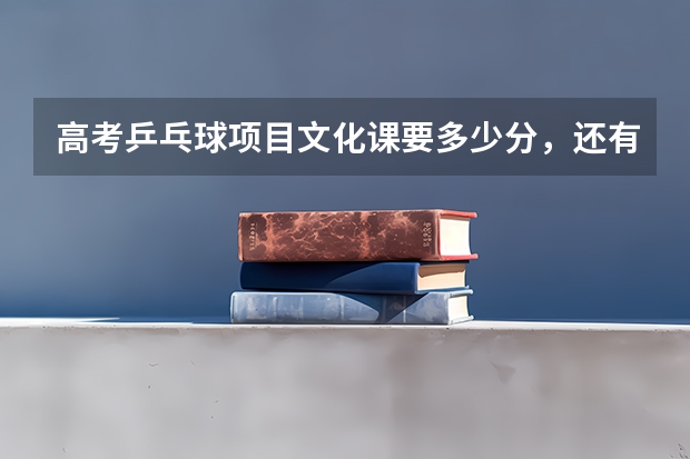 高考乒乓球项目文化课要多少分，还有乒乓球单招和特招区别是什么，普招和高招又是什么