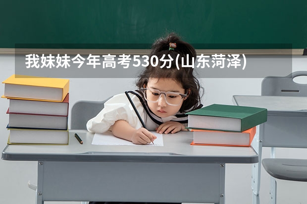 我妹妹今年高考530分(山东菏泽)，请问报考什么学校好呢？有什么好的专业吗？