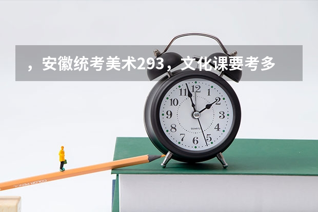 ，安徽统考美术293，文化课要考多少分才能上一本？
