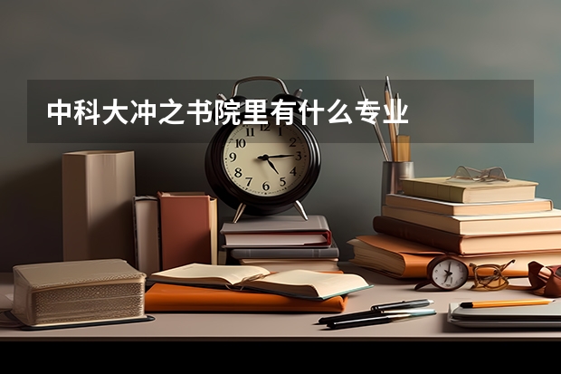 中科大冲之书院里有什么专业
