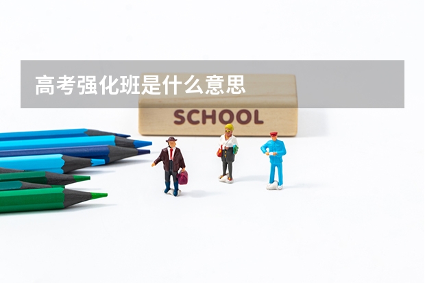 高考强化班是什么意思