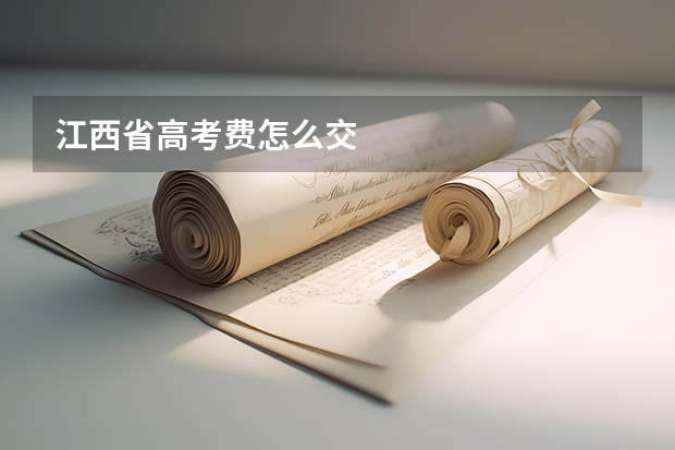 江西省高考费怎么交