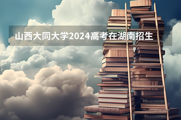 山西大同大学2024高考在湖南招生计划介绍