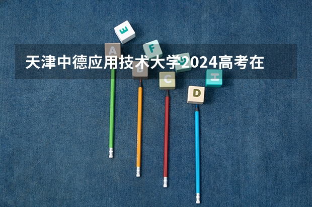 天津中德应用技术大学2024高考在河南招生计划介绍