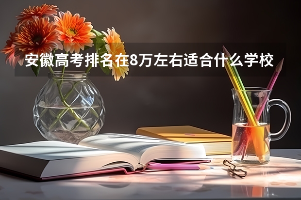 安徽高考排名在8万左右适合什么学校？