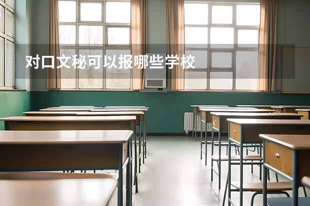 对口文秘可以报哪些学校