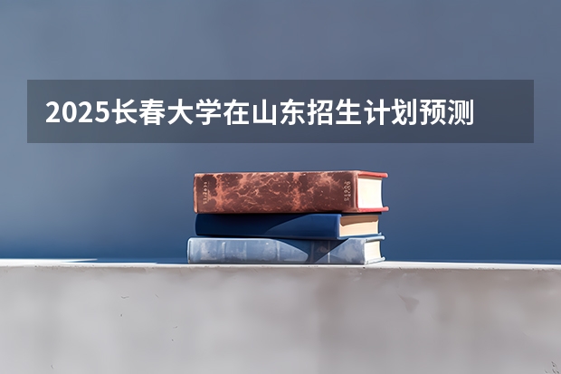 2025长春大学在山东招生计划预测