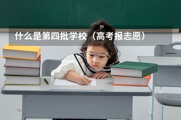 什么是第四批学校（高考报志愿）