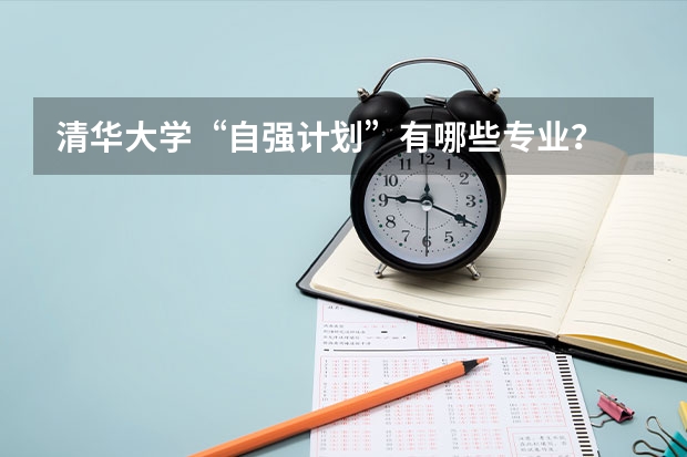 清华大学“自强计划”有哪些专业？