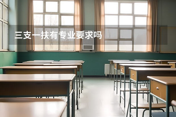 三支一扶有专业要求吗