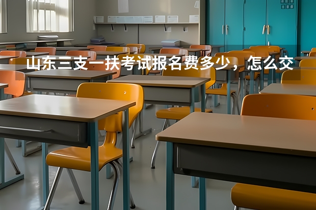 山东三支一扶考试报名费多少，怎么交？