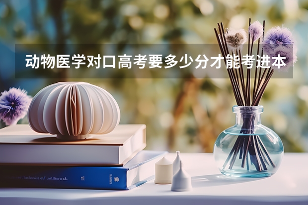 动物医学对口高考要多少分才能考进本科