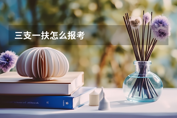 三支一扶怎么报考