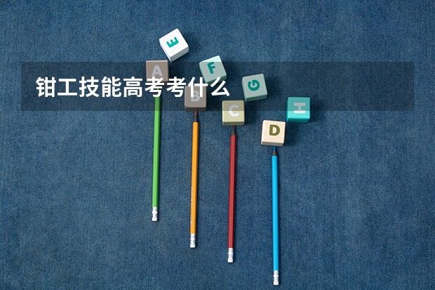钳工技能高考考什么