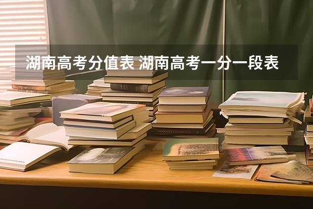 湖南高考分值表 湖南高考一分一段表