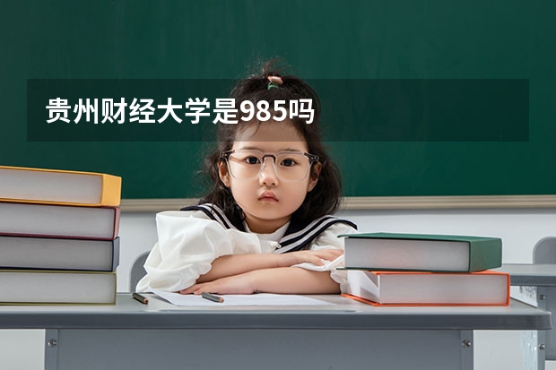 贵州财经大学是985吗