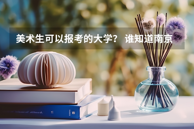 美术生可以报考的大学？ 谁知道南京师范大学成考美术学