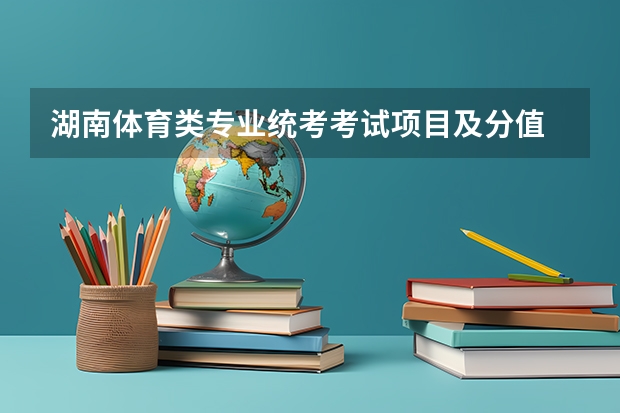 湖南体育类专业统考考试项目及分值 考什么内容