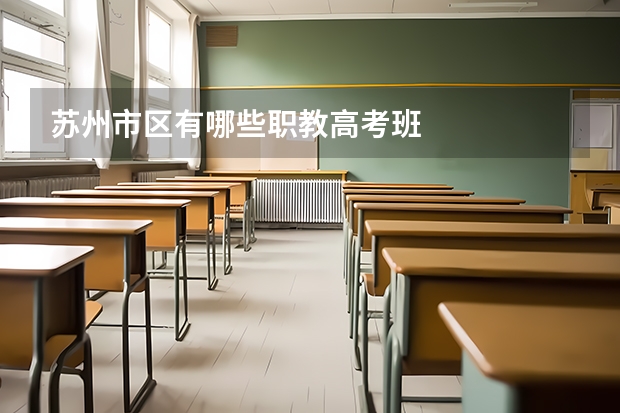 苏州市区有哪些职教高考班