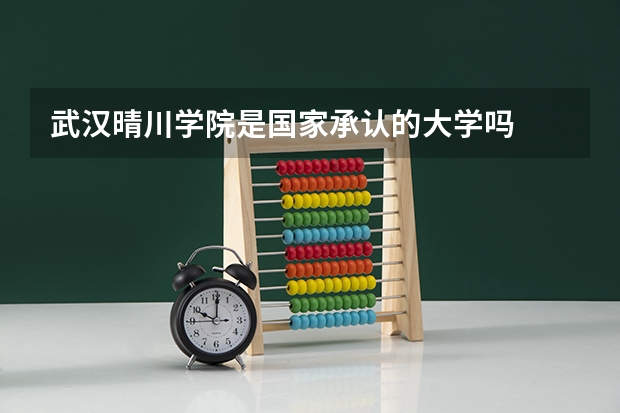 武汉晴川学院是国家承认的大学吗