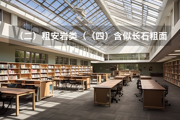 (二)粗安岩类((四)含似长石粗面岩—粗安岩类)