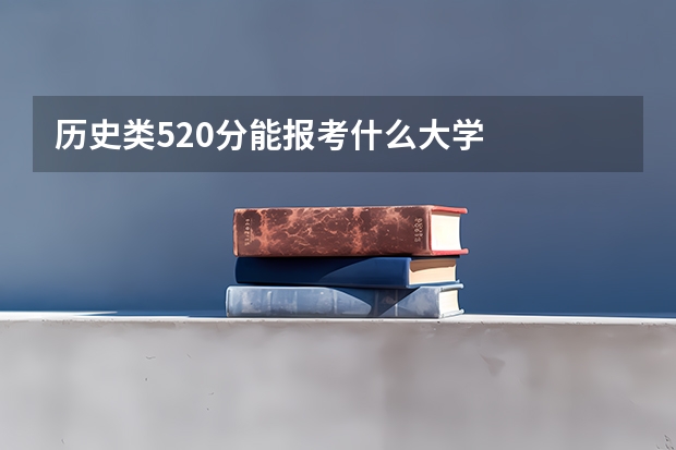 历史类520分能报考什么大学