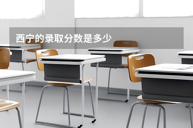 西宁的录取分数是多少