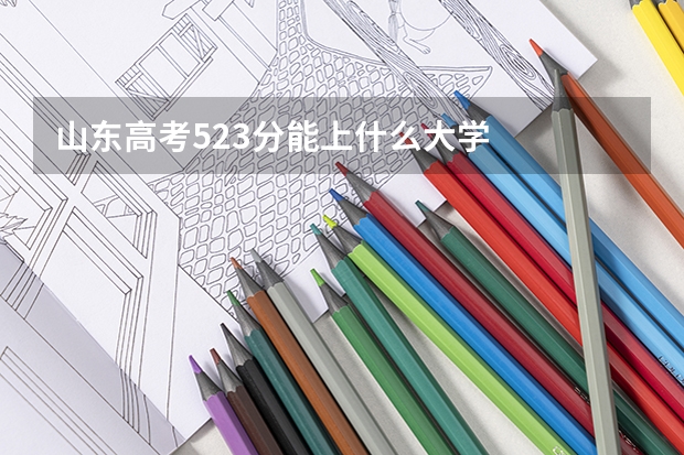 山东高考523分能上什么大学