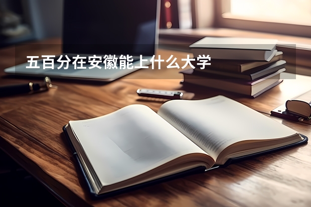 五百分在安徽能上什么大学