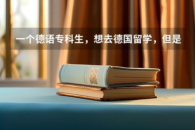 一个德语专科生，想去德国留学，但是德国不承认专科学历，而且专升本留学德国也很难，有什么建议吗？