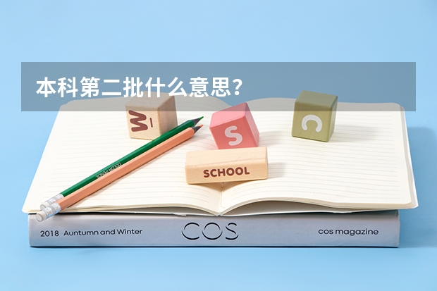 本科第二批什么意思？