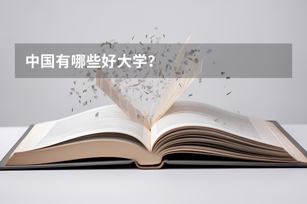 中国有哪些好大学?