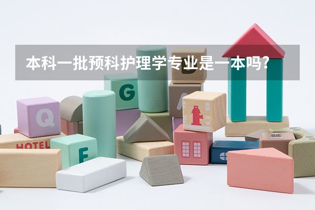 本科一批预科护理学专业是一本吗?