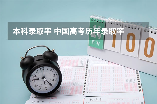 本科录取率 中国高考历年录取率